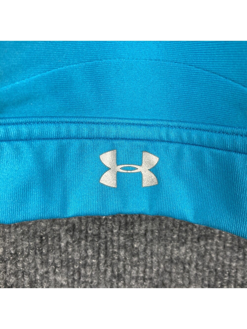 Under Armour Size 34D Adjustable Padded Athletic Gym Running Teal Sports Bra EUC - Picture 2 of 9